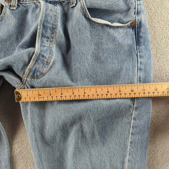 Vintage Levis 501 Jeans Mens 36x32 (Fits 34x31) Blue Light Wash 2001 Y2K Canada - Picture 11 of 12